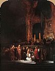 Rembrandt Wall Art - Christ and the Woman Taken in Adultery